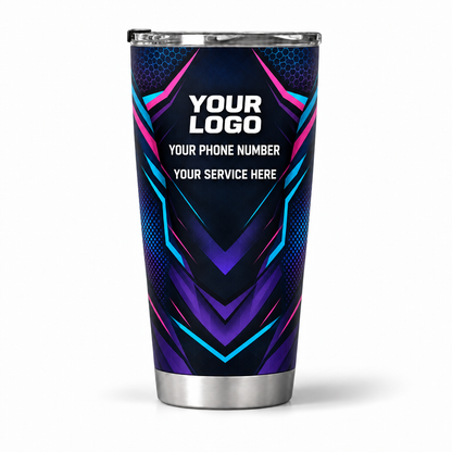 PRN012 personalized tumbler 20oz back product mockup
