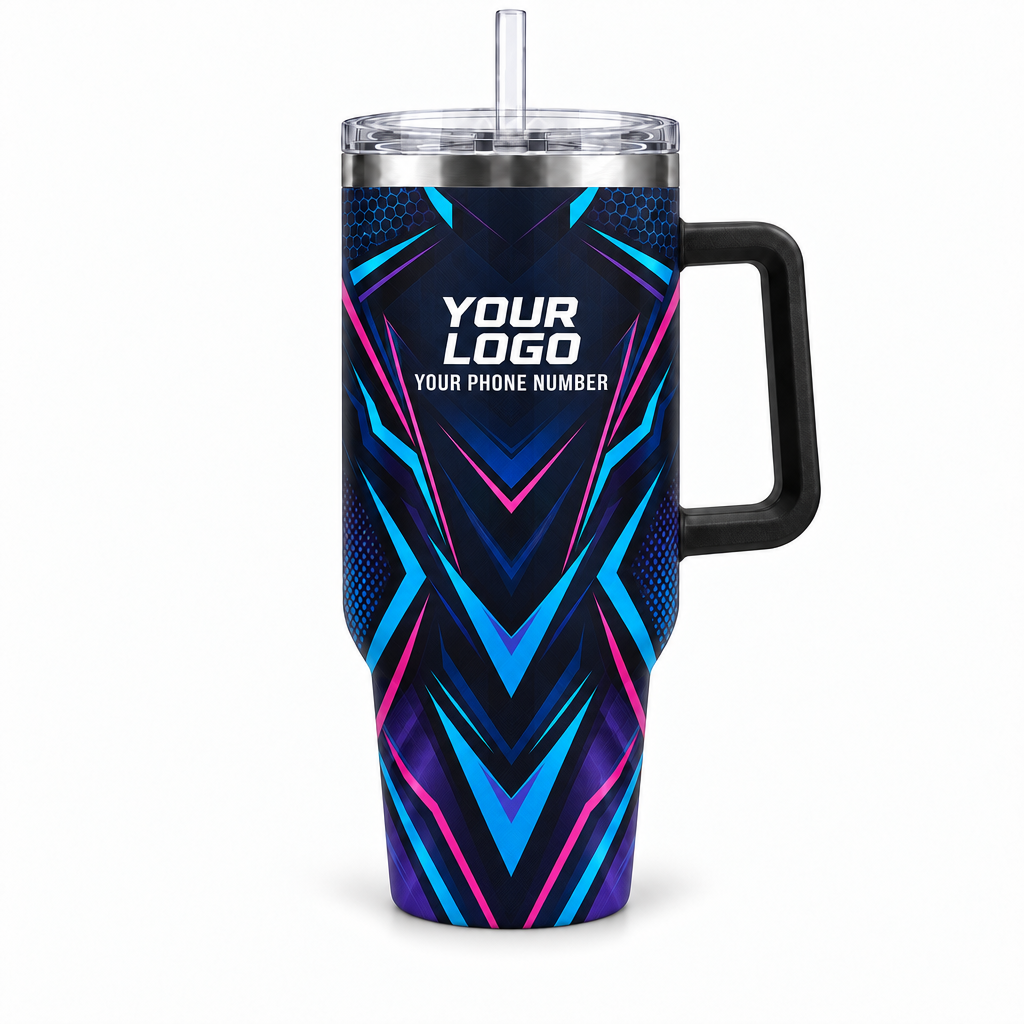 PRN012 personalized tumbler 40oz front product mockup