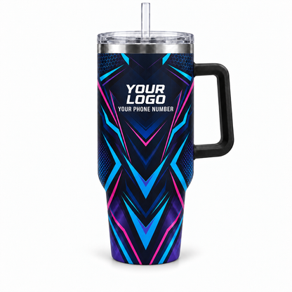 PRN012 personalized tumbler 40oz front product mockup