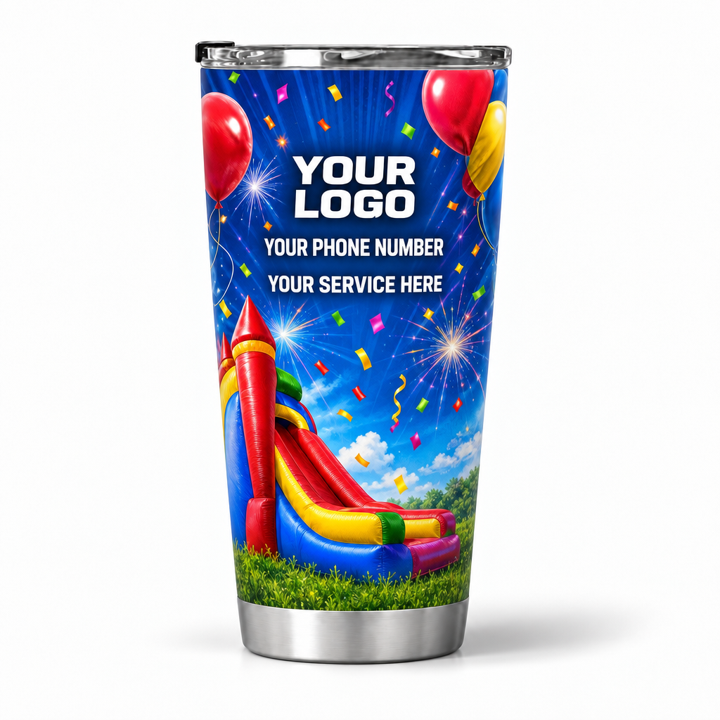 PRN013 personalized tumbler 20oz back product mockup