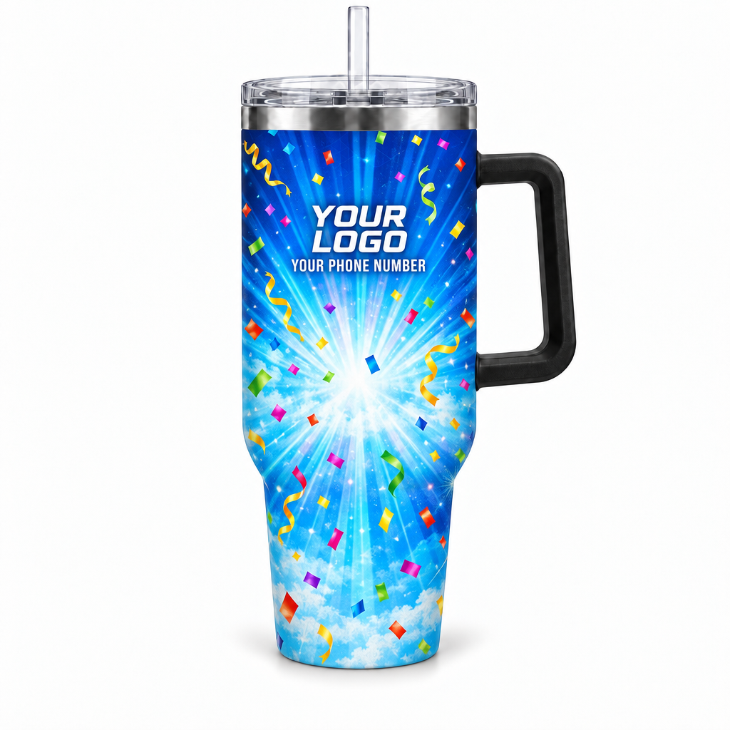 PRN013 personalized tumbler 40oz front product mockup