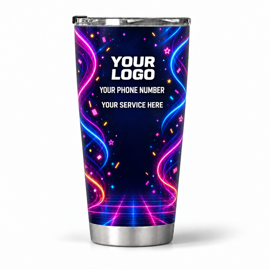 PRN014 personalized tumbler 20oz back product mockup