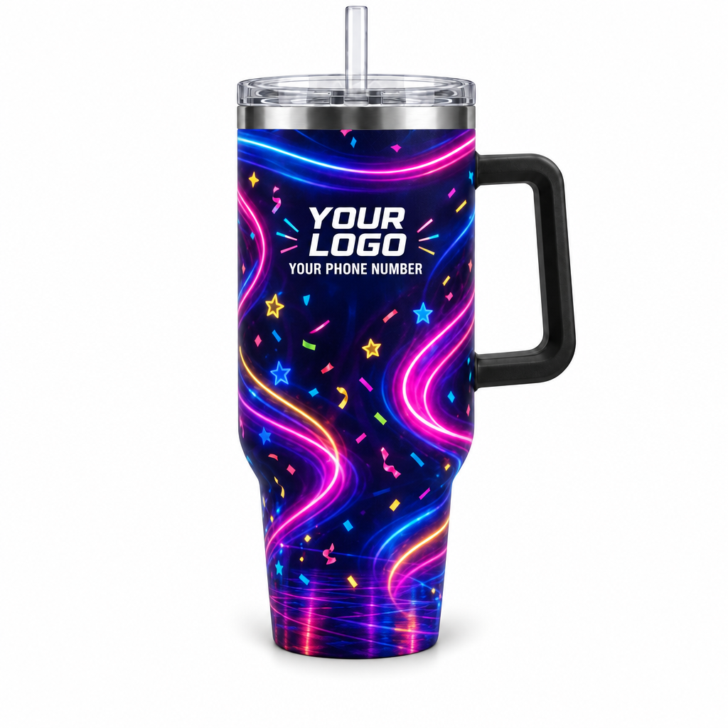 PRN014 personalized tumbler 40oz front product mockup