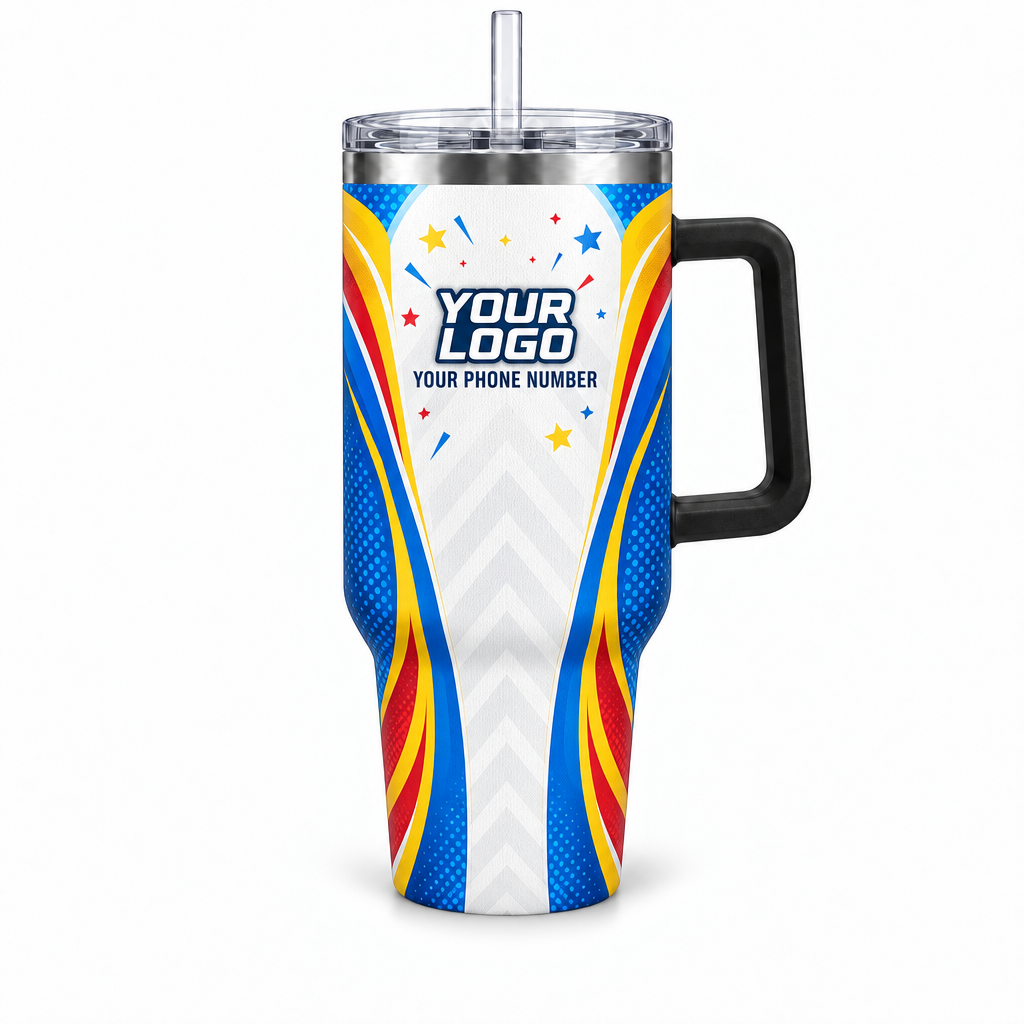 PRN015 personalized tumbler 40oz front product mockup