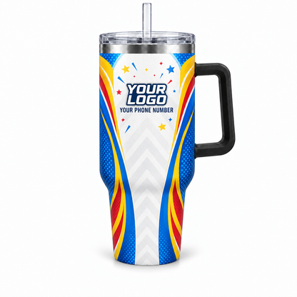 PRN015 personalized tumbler 40oz front product mockup