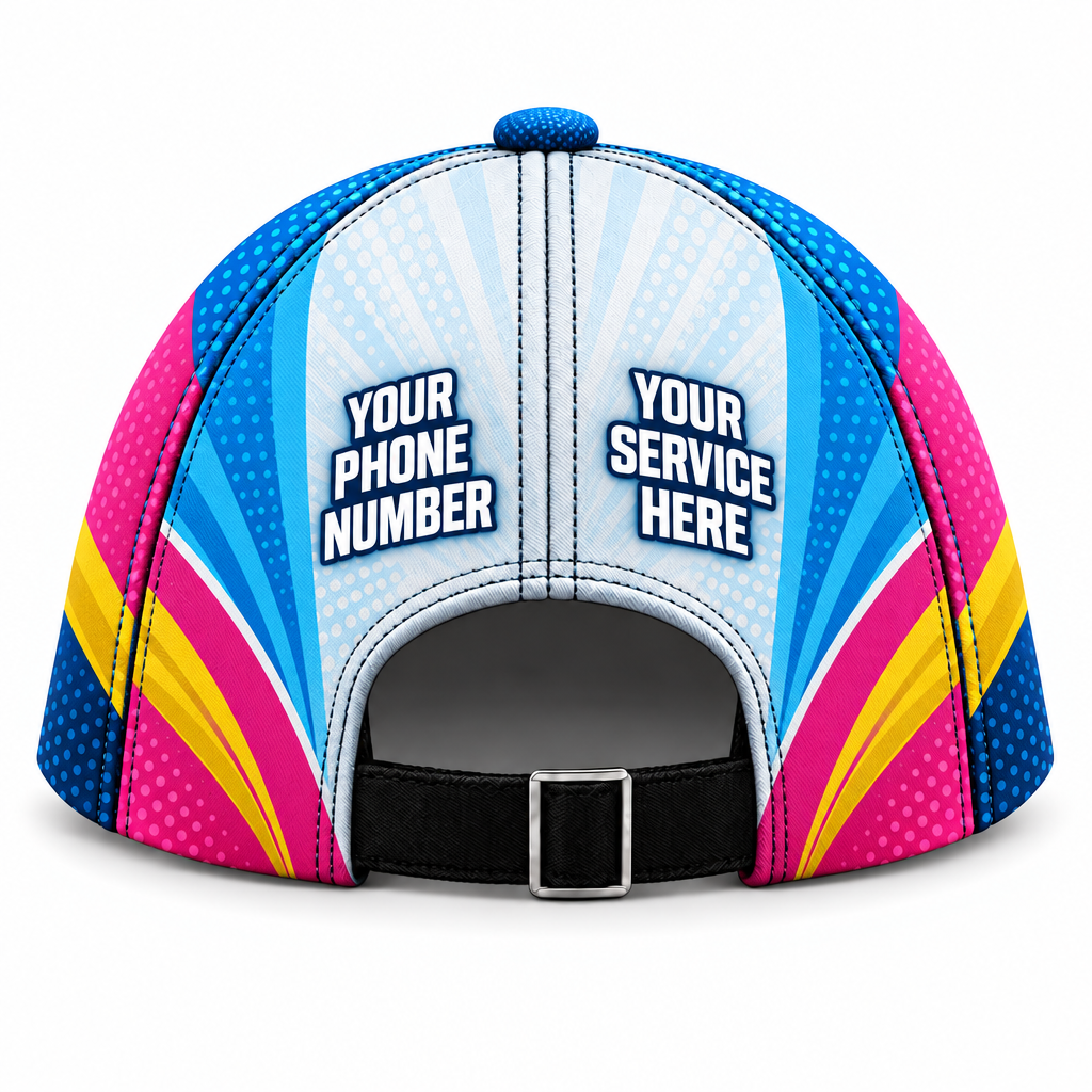 PRN016 personalized cap back product mockup