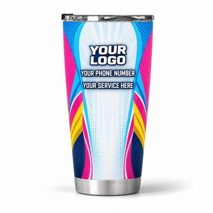 PRN016 personalized tumbler 20oz back product mockup