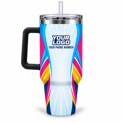 PRN016 personalized tumbler 40oz back product mockup