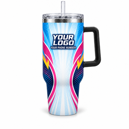 PRN016 personalized tumbler 40oz front product mockup