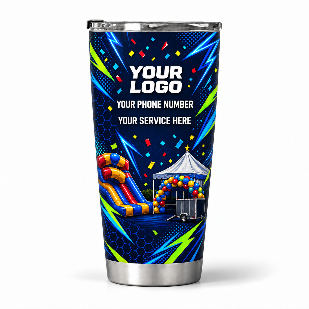 PRN017 personalized tumbler 20oz back product mockup