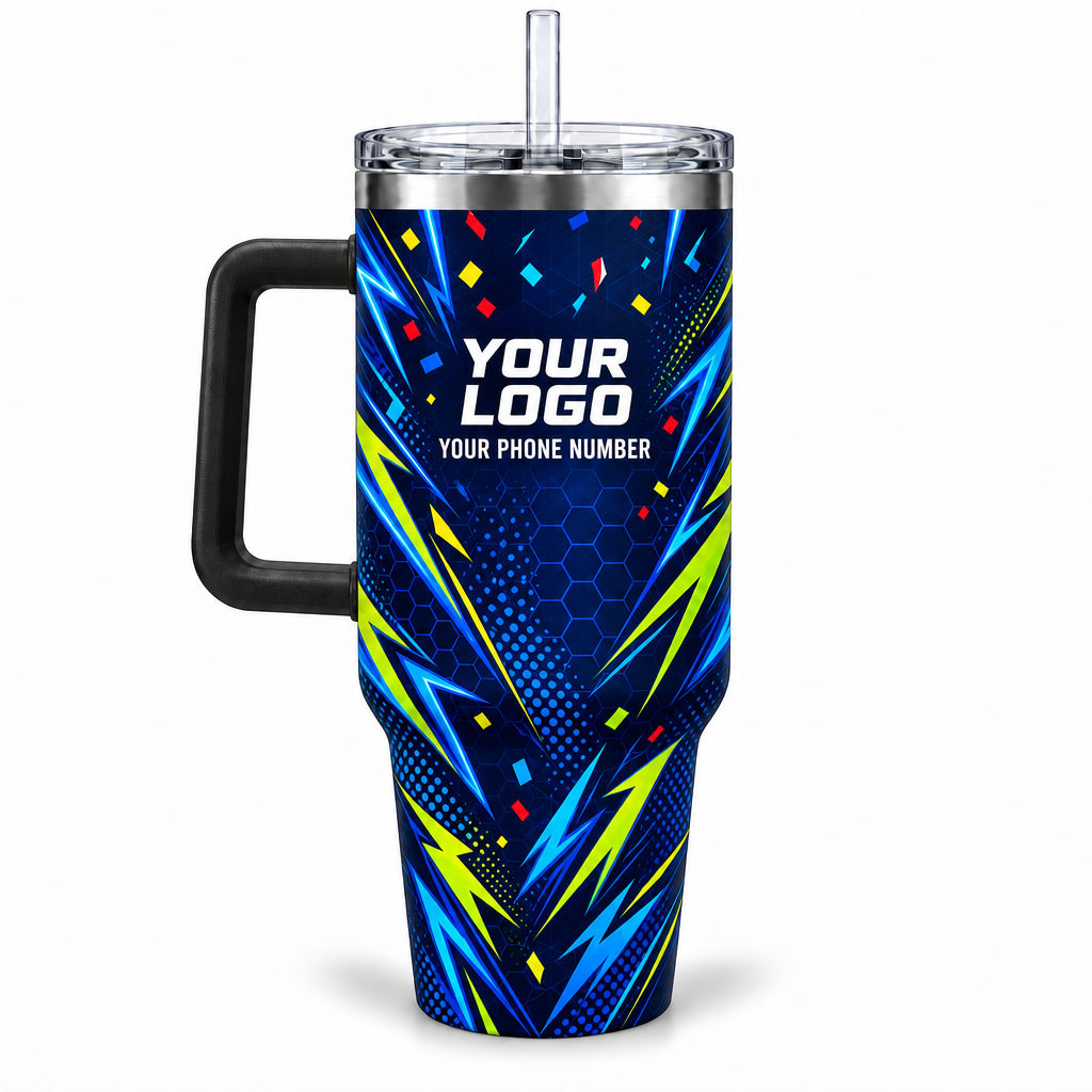PRN017 personalized tumbler 40oz back product mockup