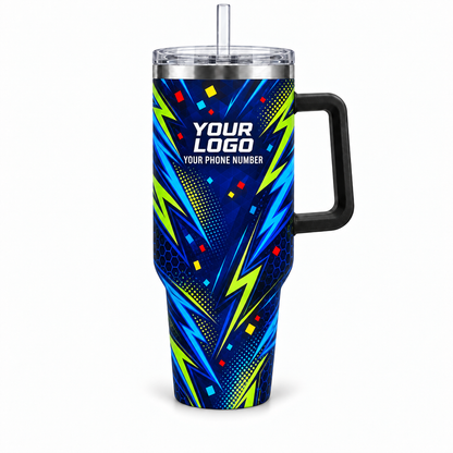 PRN017 personalized tumbler 40oz front product mockup