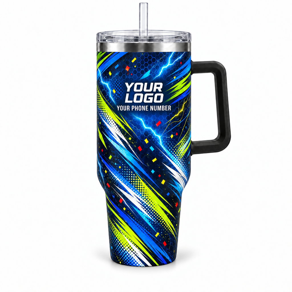 PRN018 personalized tumbler 40oz front product mockup