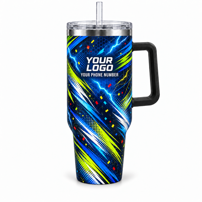 PRN018 personalized tumbler 40oz front product mockup