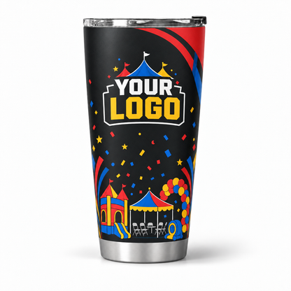PRN019 personalized tumbler 20oz front product mockup