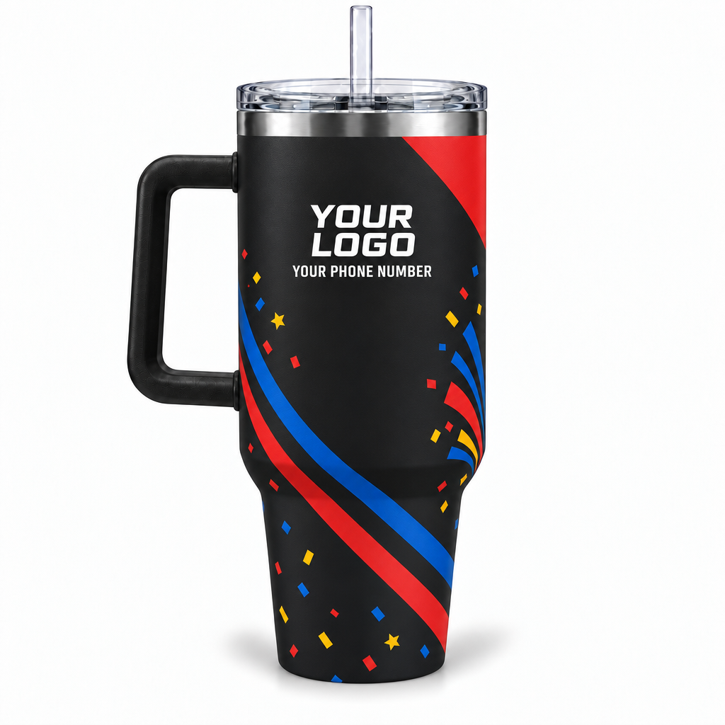 PRN019 personalized tumbler 40oz back product mockup