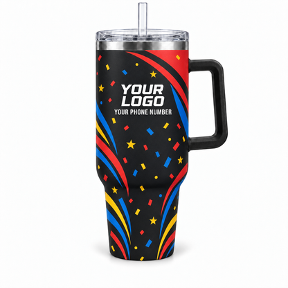 PRN019 personalized tumbler 40oz front product mockup