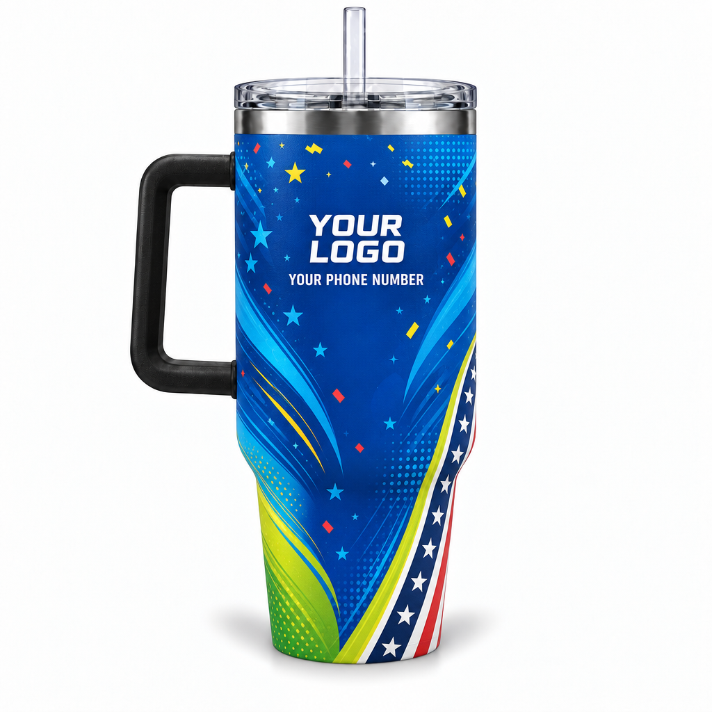 PRN020 personalized tumbler 40oz back product mockup