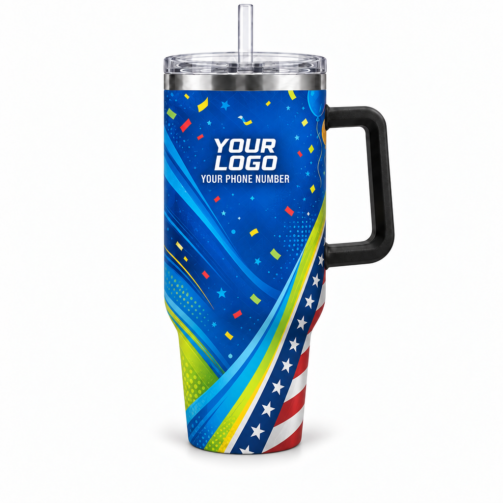 PRN020 personalized tumbler 40oz front product mockup