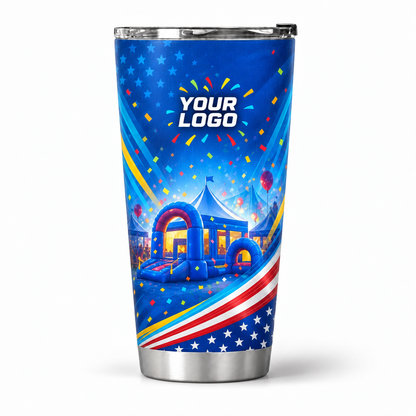PRN021 personalized tumbler 20oz front product mockup