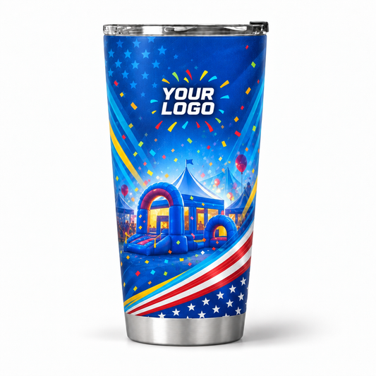 PRN021 personalized tumbler 20oz front product mockup