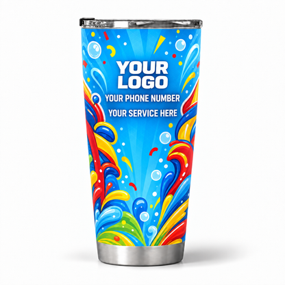 PRN022 personalized tumbler 20oz back product mockup