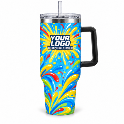 PRN022 personalized tumbler 40oz front product mockup