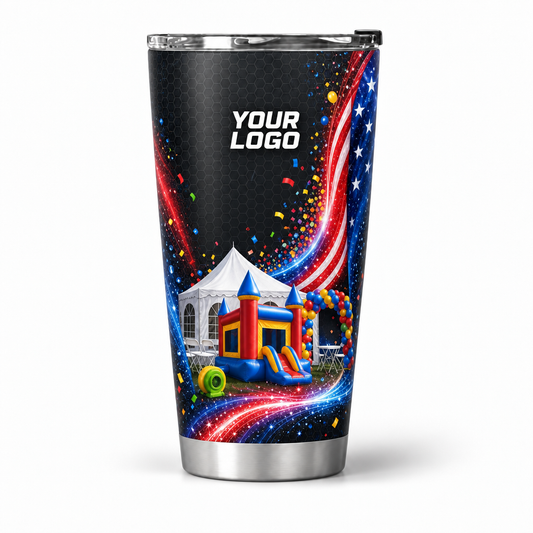 PRN023 personalized tumbler 20oz front product mockup