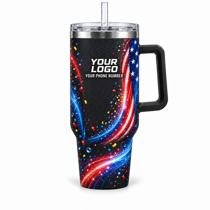 PRN023 personalized tumbler 40oz front product mockup