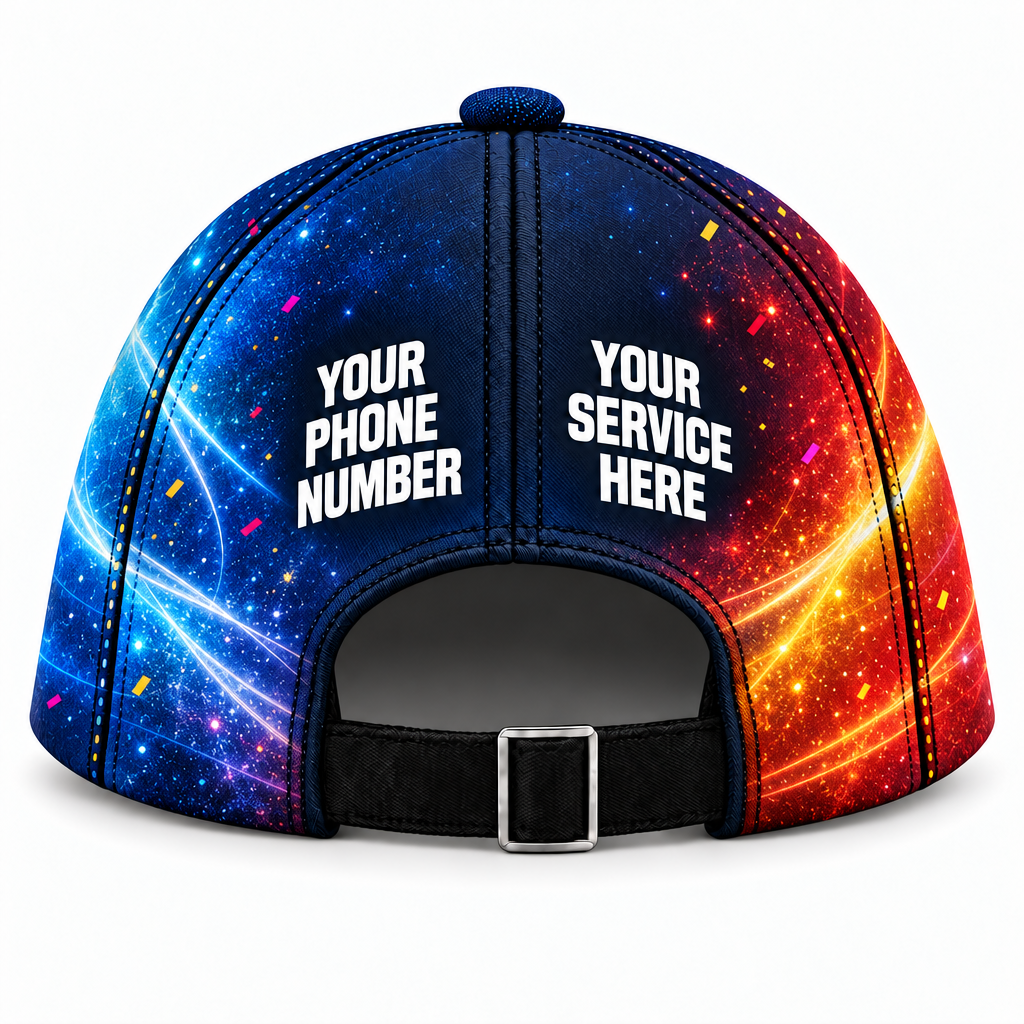 PRN024 personalized cap back product mockup