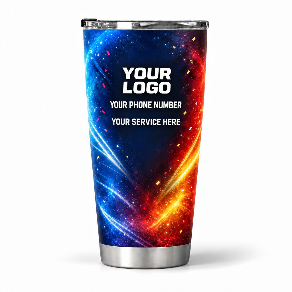 PRN024 personalized tumbler 20oz back product mockup