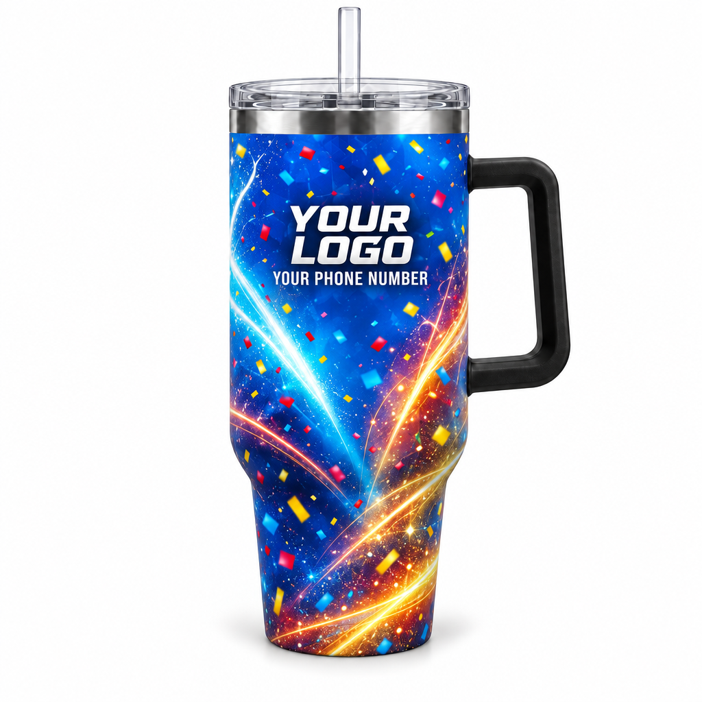 PRN024 personalized tumbler 40oz front product mockup