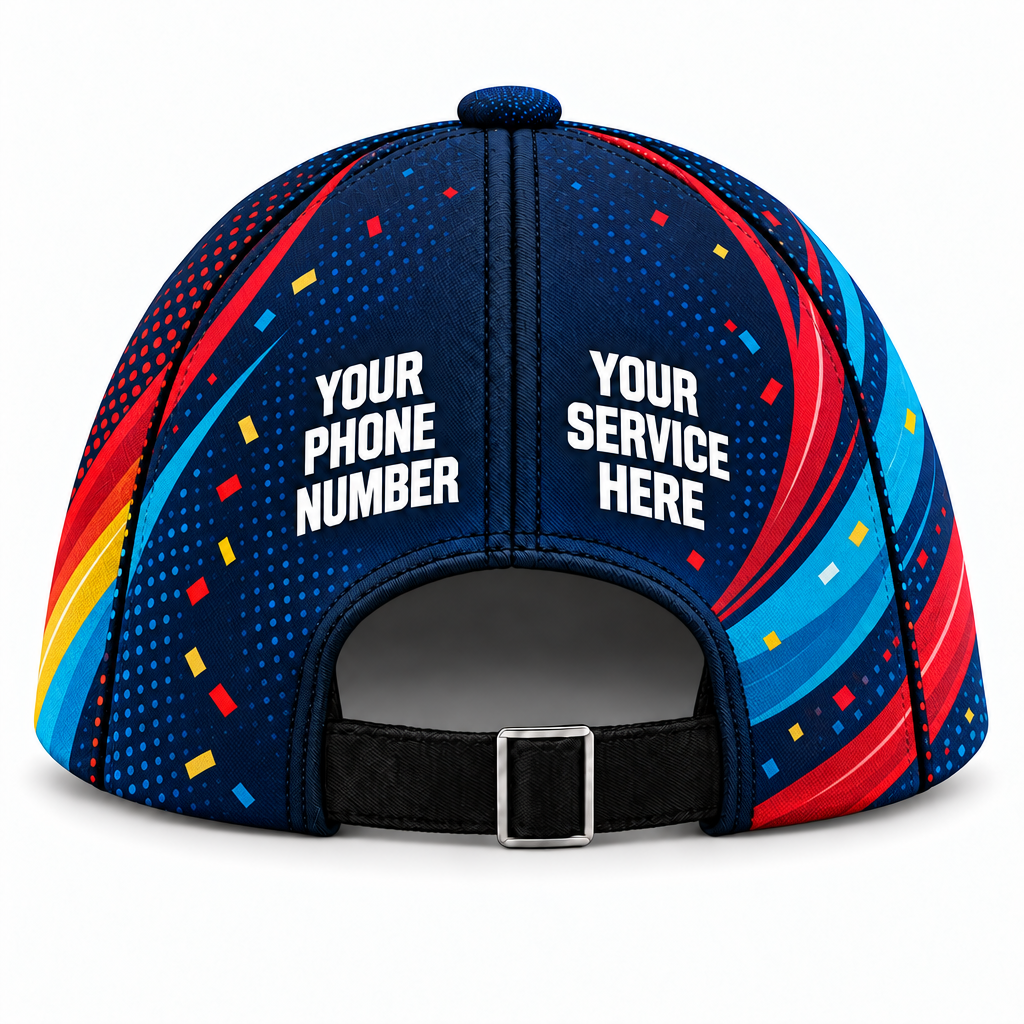 PRN025 personalized cap back product mockup