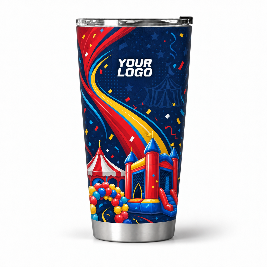 PRN025 personalized tumbler 20oz front product mockup