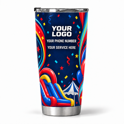PRN026 personalized tumbler 20oz back product mockup