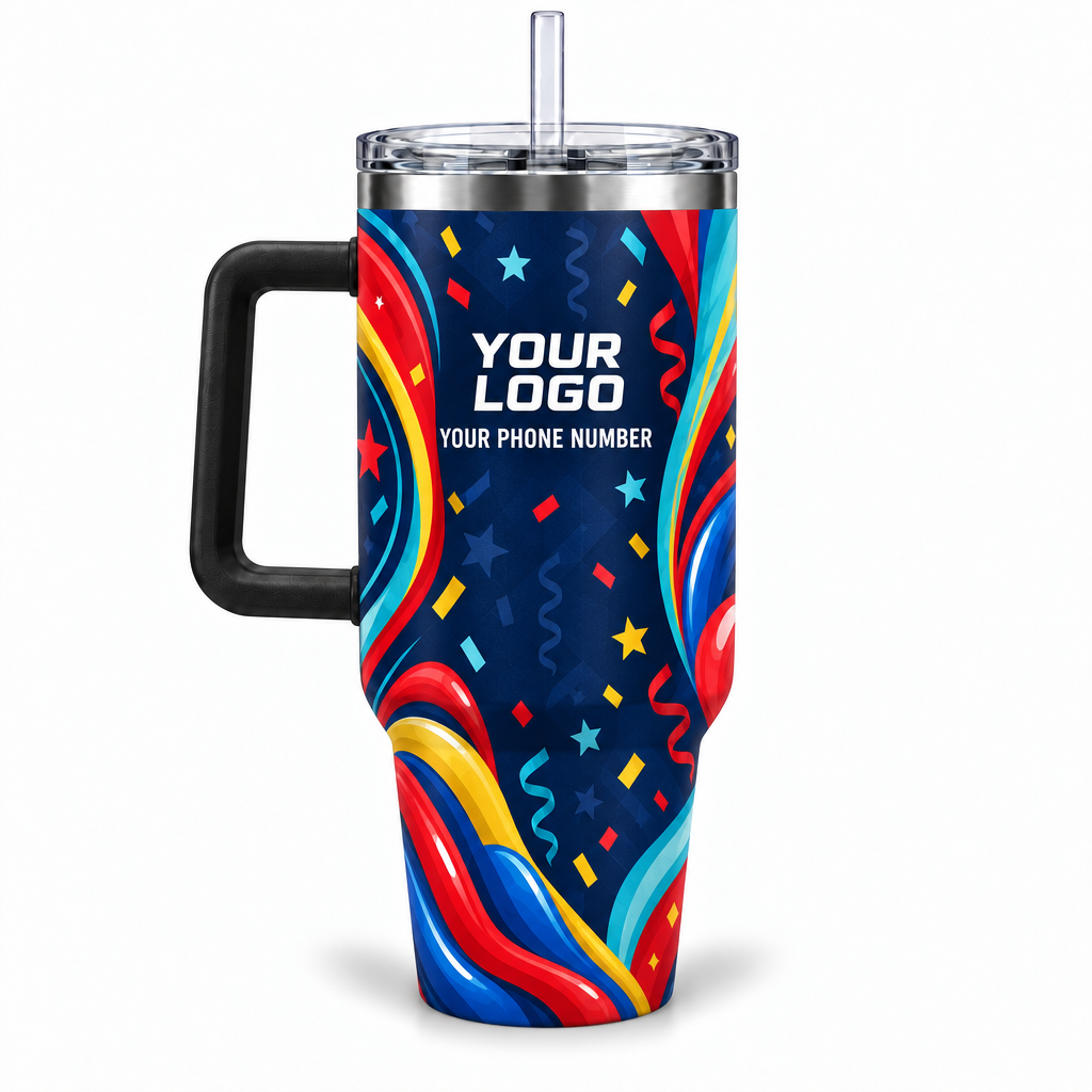PRN026 personalized tumbler 40oz back product mockup