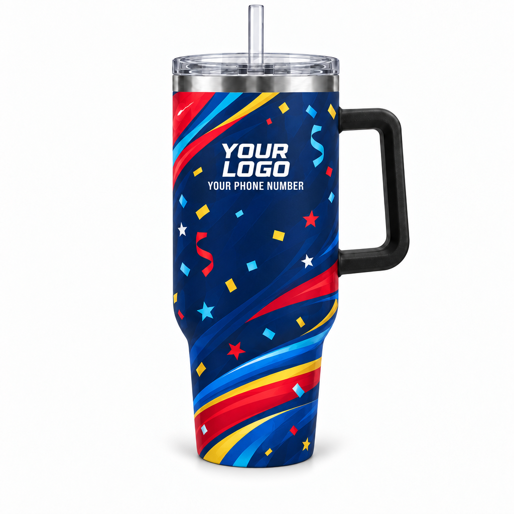 PRN026 personalized tumbler 40oz front product mockup