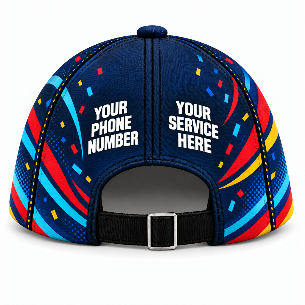 PRN027 personalized cap back product mockup