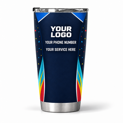 PRN028 personalized tumbler 20oz back product mockup