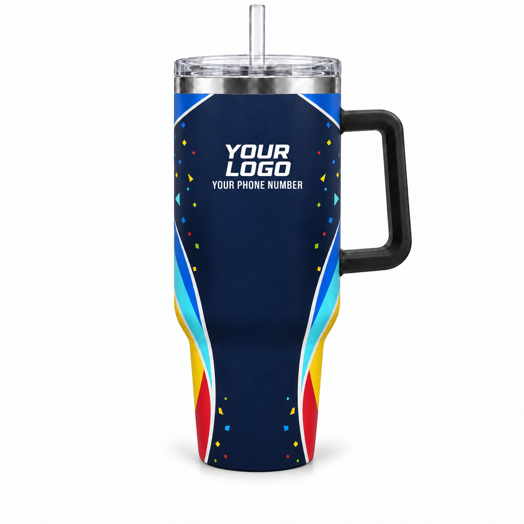 PRN028 personalized tumbler 40oz front product mockup