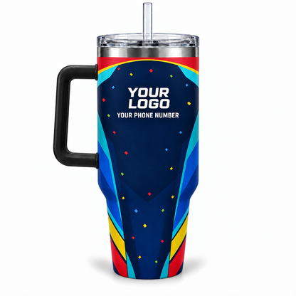 PRN029 personalized tumbler 40oz back product mockup