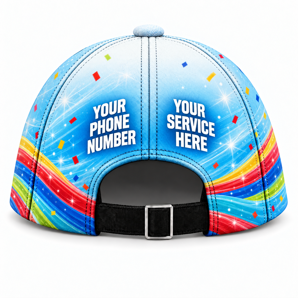 PRN030 personalized cap back product mockup