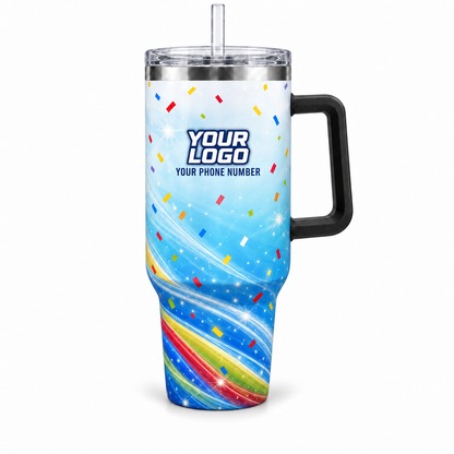 PRN030 personalized tumbler 40oz front product mockup