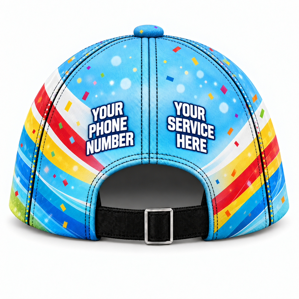 PRN031 personalized cap back product mockup