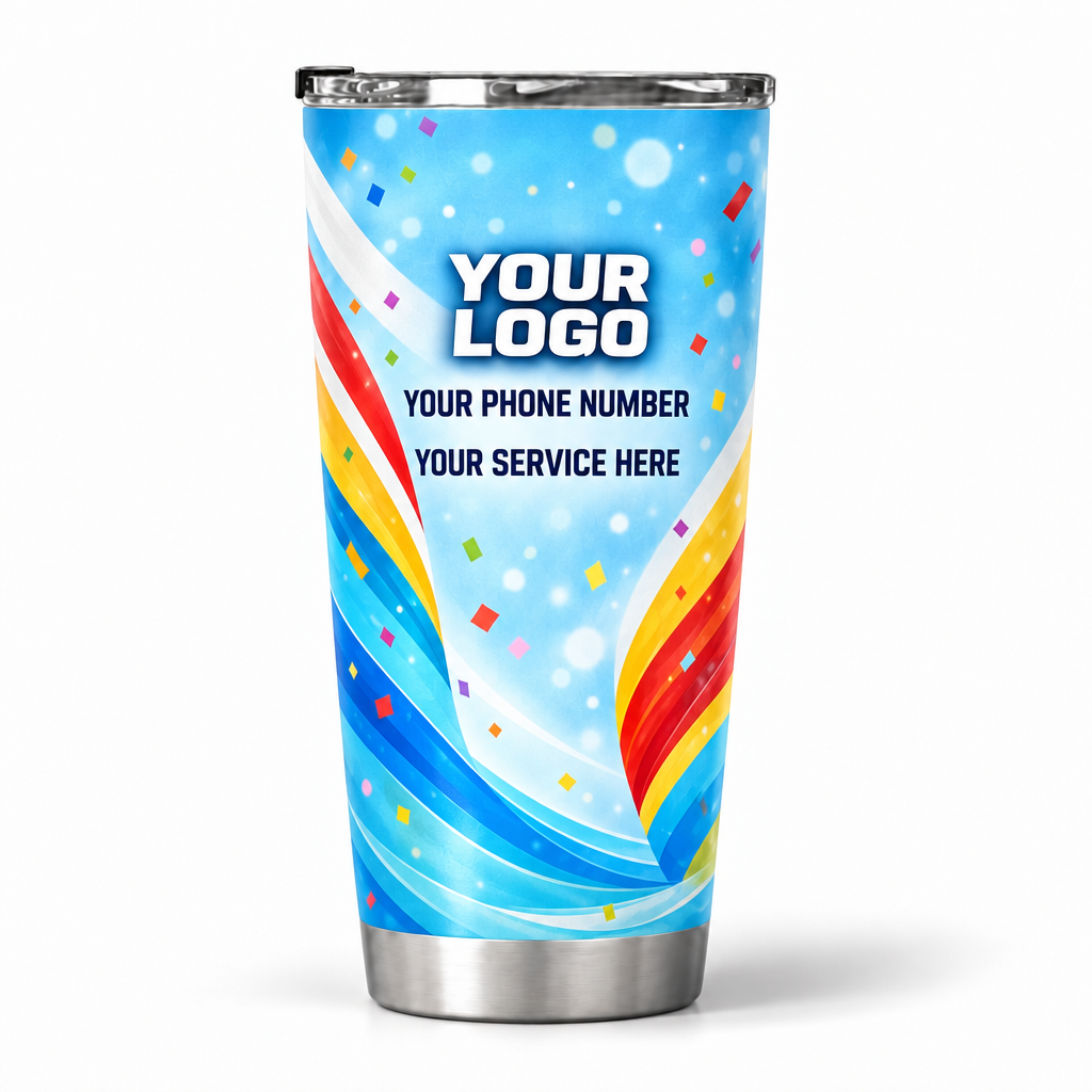 PRN031 personalized tumbler 20oz back product mockup