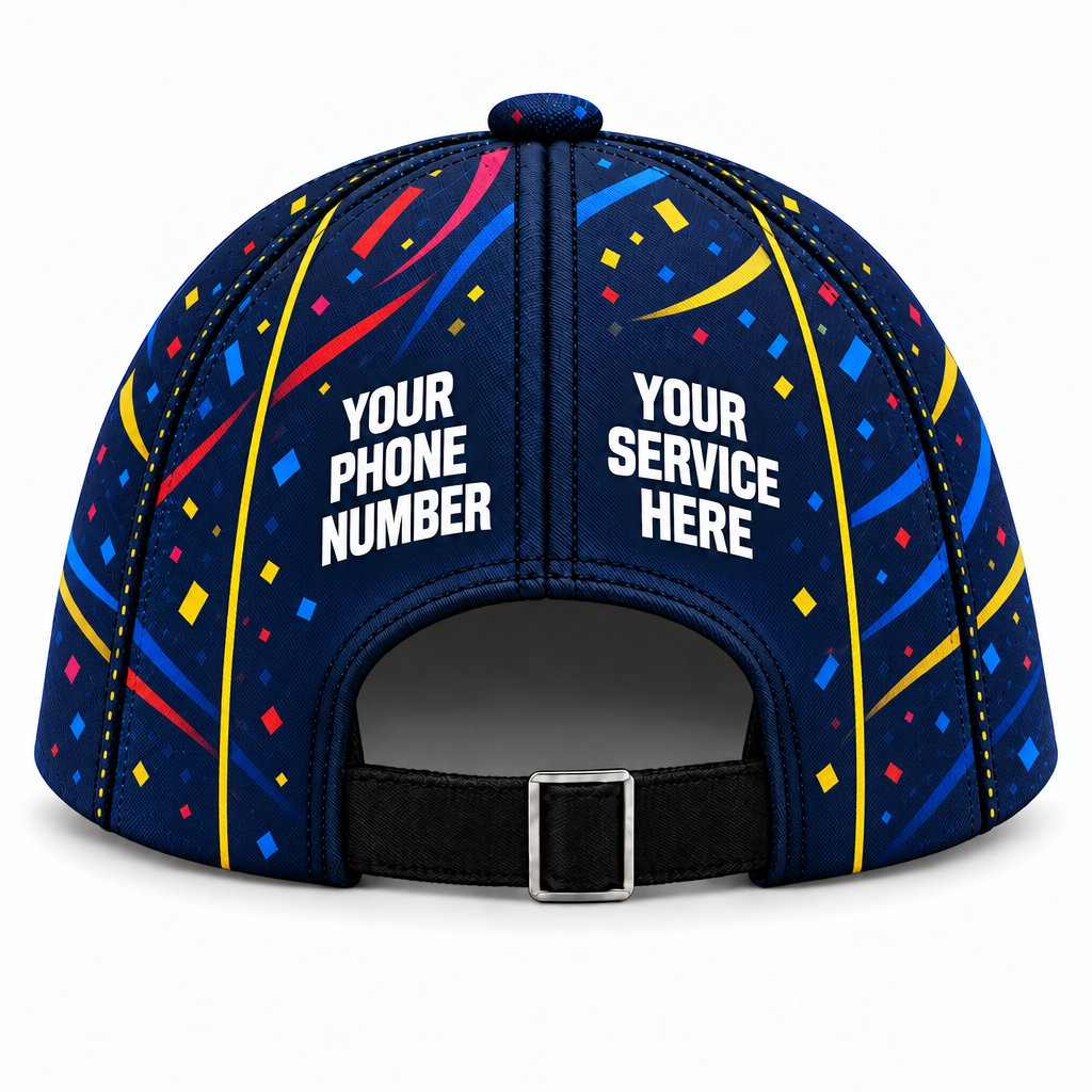 PRN032 personalized cap back product mockup