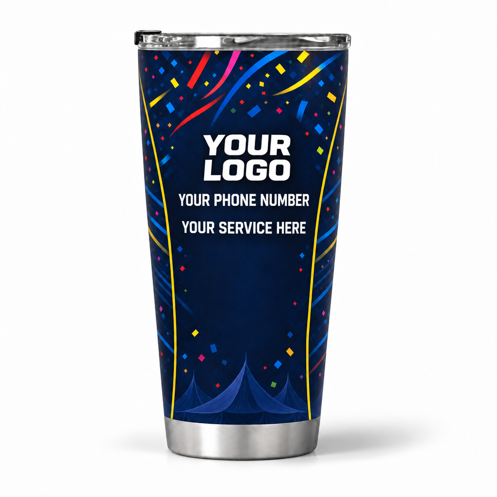 PRN032 personalized tumbler 20oz back product mockup