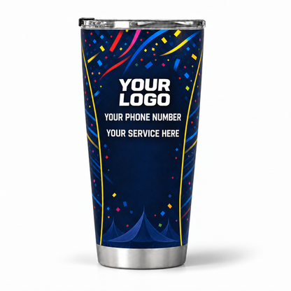 PRN032 personalized tumbler 20oz back product mockup