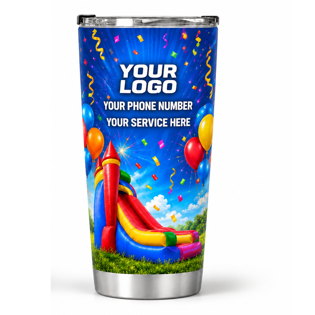 PRN033 personalized tumbler 20oz back product mockup