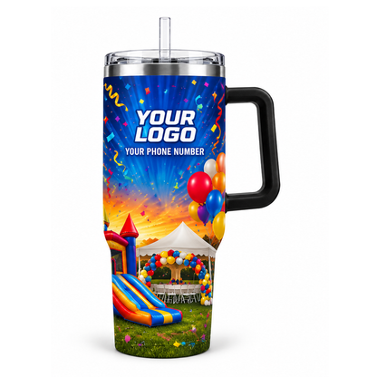 PRN033 personalized tumbler 40oz back product mockup